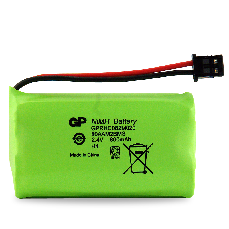 Powercell  2.4V 800mAh NiMH  Cordless Phone Battery  PC80AAM2BBMS-2C1 drawing PS5019 - Memo6203