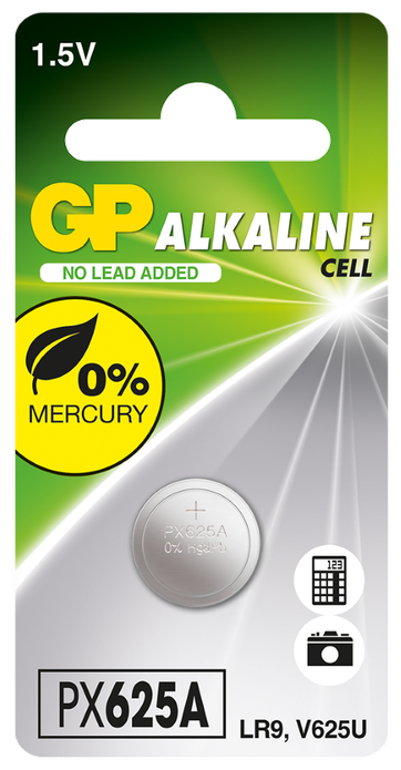 GP 1.5V  190mAh Alkaline Battery - Card of  1